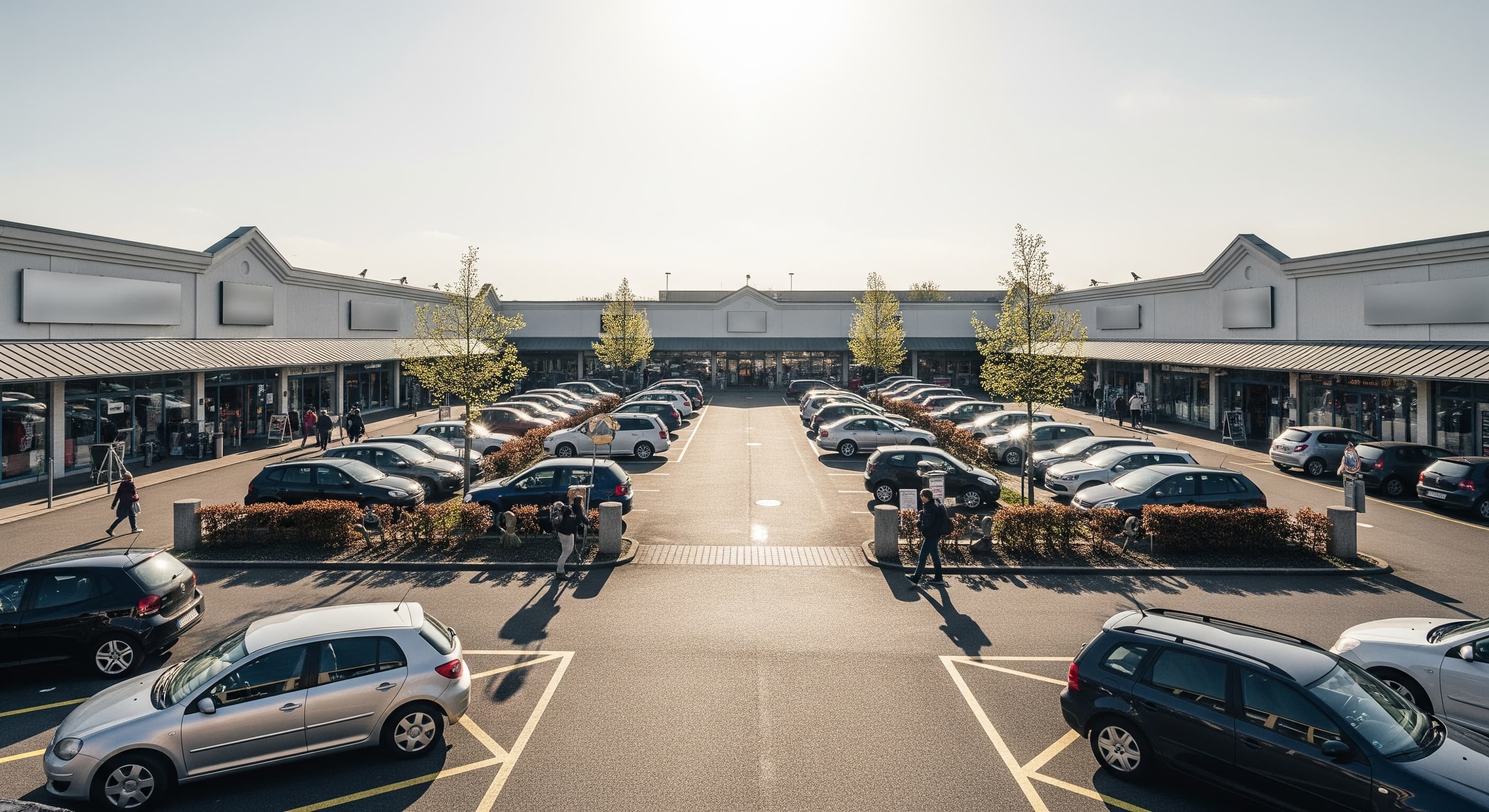 Parkplatz der überwacht wird
